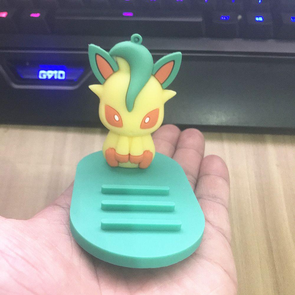 Rebuy Pokemon Phone Holders Jolteon Dekstop Dekorasi Pokemon Model Mainan Decor Eevee Eevee Family Dudukan Ponsel