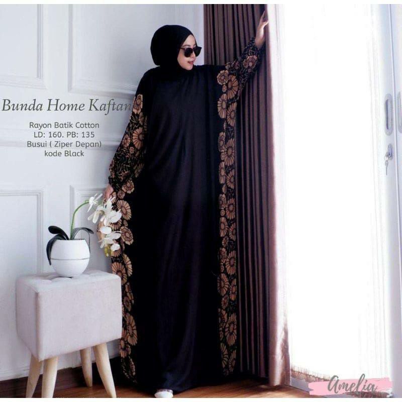 Kaftan Jumbo Wanita Bahan Rayon Motif Kekinian