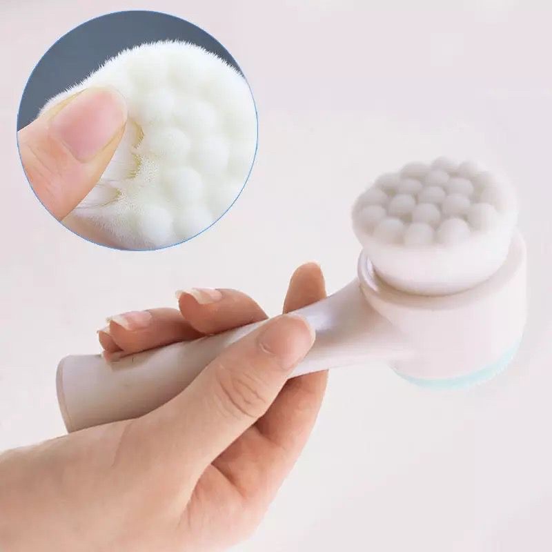 ALAT CUCI MUKA / SIKAT PEMBERSIH WAJAH SILIKON 2 SISI / FACIAL BRUSH CLEANSING SILICON JRW082