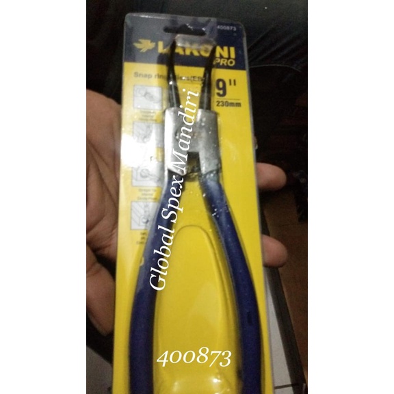 LAKONI PRO TANG SNAP RING BENGKOK BUKA 9" 400873 / SNAP RING PLIERS (EB) 9 INCHI