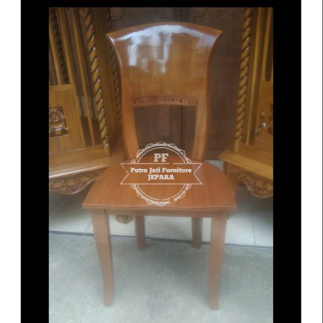 Kursi makan kipas jati per biji/ bijian