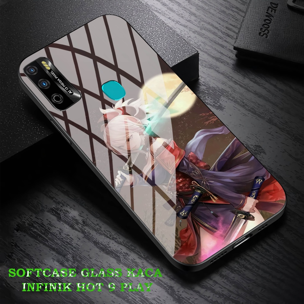 Softcase Glass Kaca Infinik Hot 9 Play - Case Hp Pelindung Handphone Infinik Hot 9 Play [ A59]