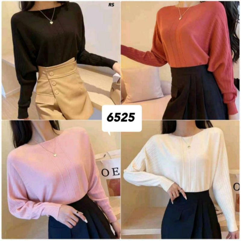 baju import rajut import kaos import Atasan rajut import 6525