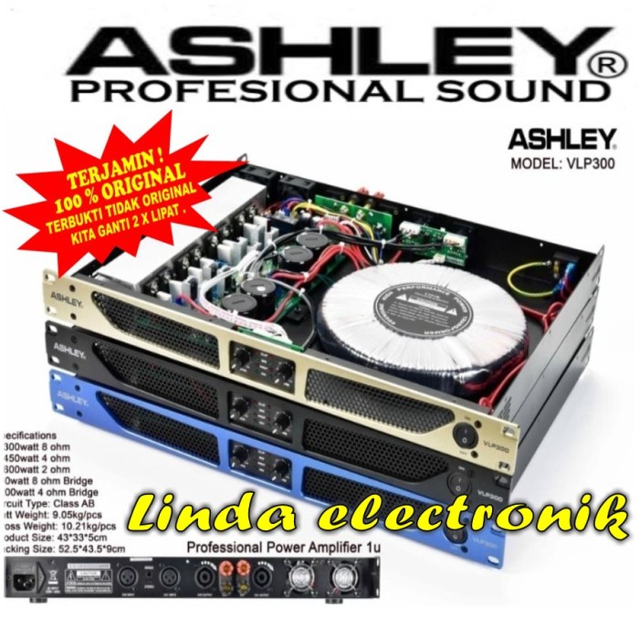 Murah Power Amplifier Ashley VLP 300 Keren