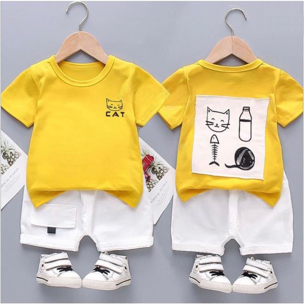 FASHION TERBARU SETELAN ANAK BAJU ANAK MOTIF KUCING / SETELAN ANAK BAJU ANAK USIA 1-5 TAHUN / SETELAN ANAK BAJU ANAK SEHARI-HARI / SETELAN ANAK BAJU ANAK LAKI-LAKI / SETELAN ANAK BAJU ANAK PEREMPUAN / SETELAN ANAK BAJU ANAK TERBARU