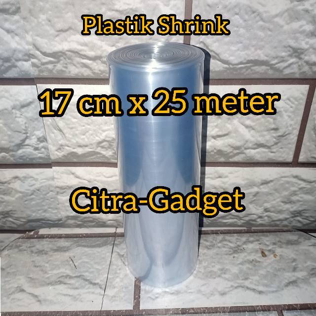 PLASTIK SEGEL PLASTIK SHRINK 17CM X 25M