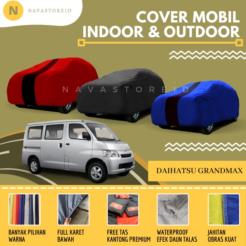 Daihatsu Grand Max Cover Waterproof Premium Body Cover / Sarung Mobil Daihatsu Grand Max