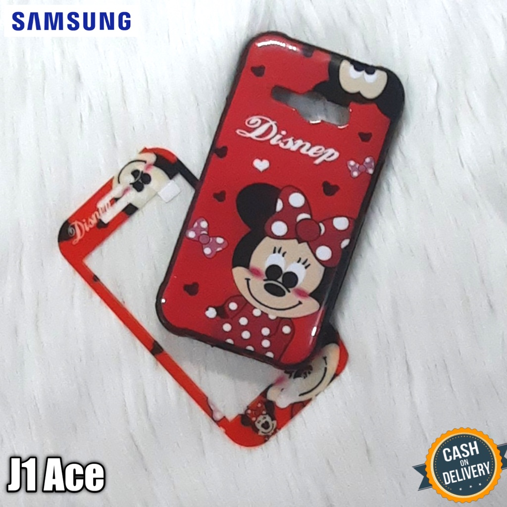 Case Hp Samsung J1 Ace Softcase Jelly Glossy + Tempered Glass