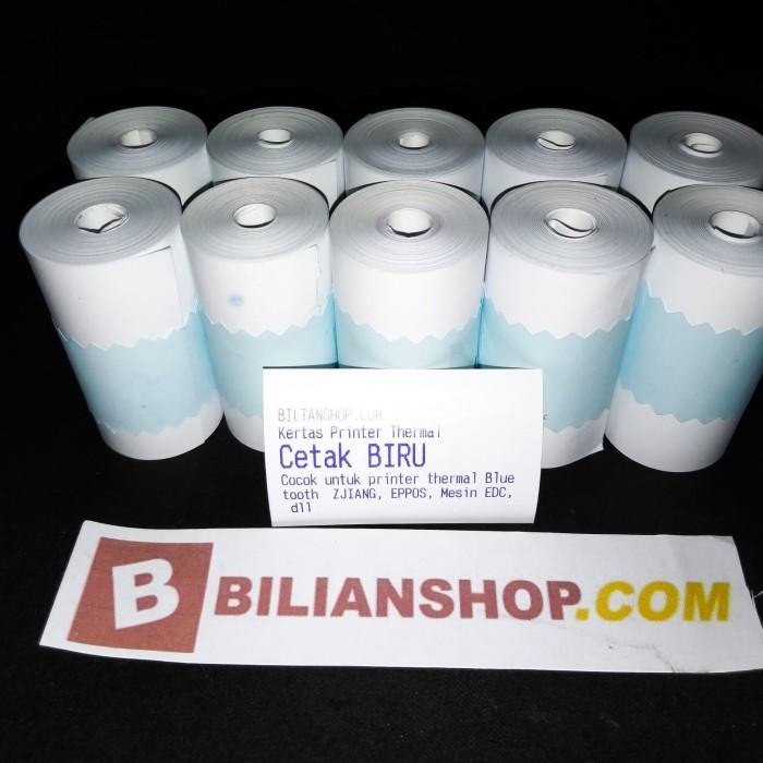 

Kertas | Kertas 57 X 30 | 58 X 30 Struk Kasir Printer 58Mm Biru Thermal 10 Roll