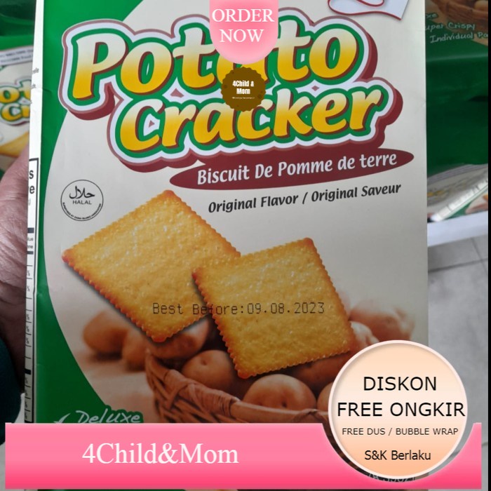 

Potato Cracker Biskuit Snack Cemilan Makanan Ringan 238gr