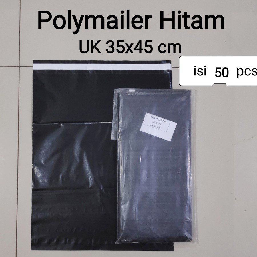 

Plastik Polymailer Hitam 35x45cm (isi 50pcs)
