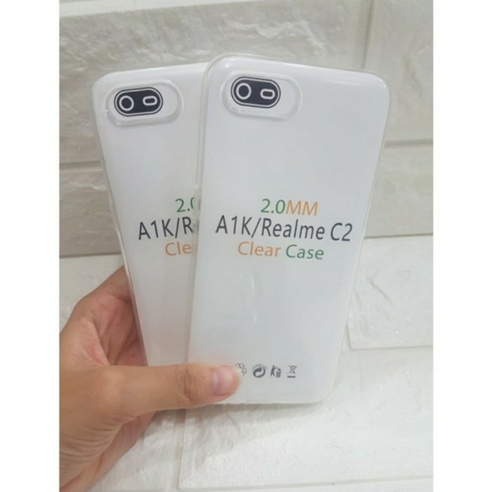 C/C- Softcase Clear Case Sillikon Kondom Case Bening Casing Realme C2