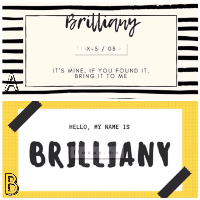 

NAME TAG CUSTOM