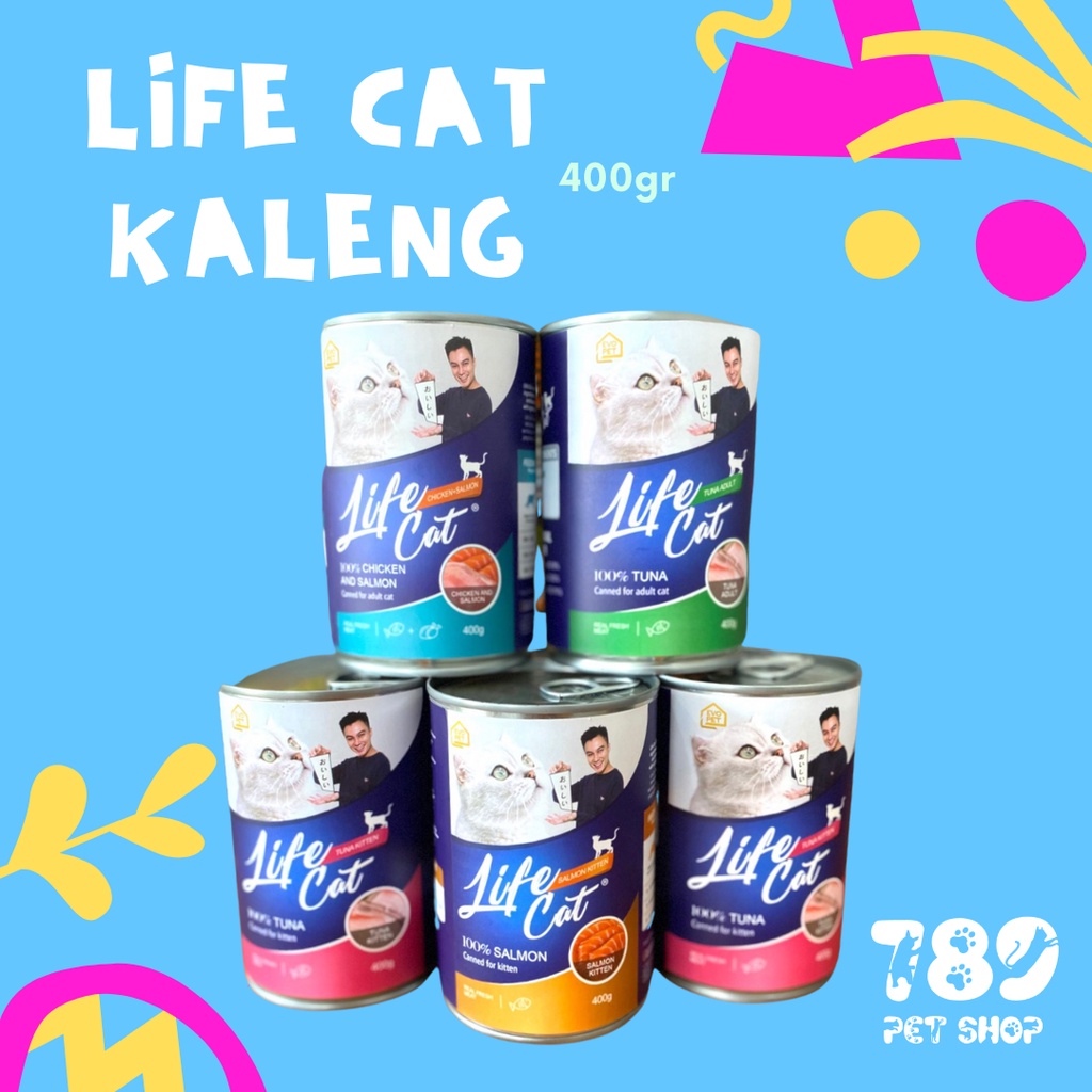 Life Cat Kaleng 400gr Makanan Basah Kucing dan Anak Kucing