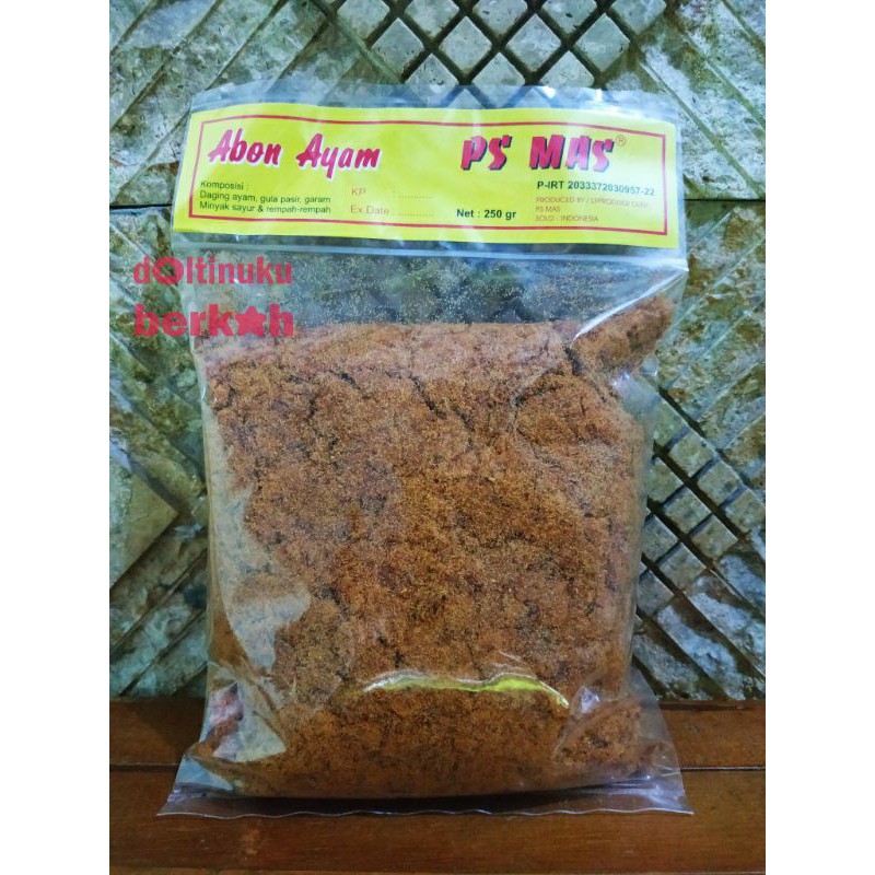 

ABON AYAM PS MAS RASA PEDAS 250 GRAM