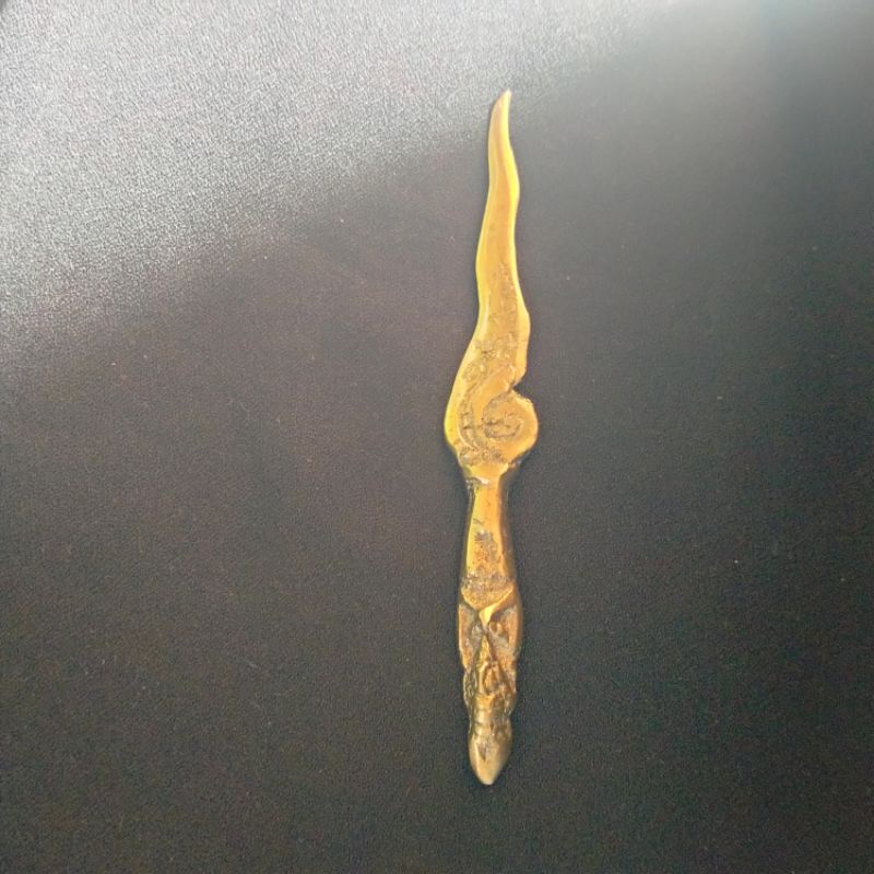 Keris Cundrik Kuningan unik langka