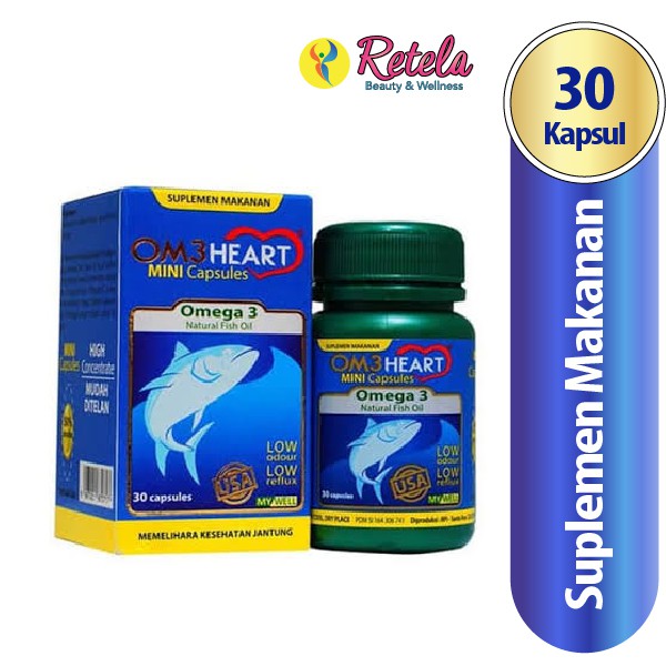 Jual Om3Heart Omega 3 30`S / Suplemen Makanan Untuk Jantung / Minyak