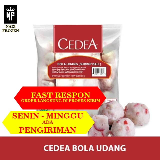 

CEDEA BOLA UDANG 200GR / MAKANAN BEKU / FROZEN FOOD / SHRIMP BALL