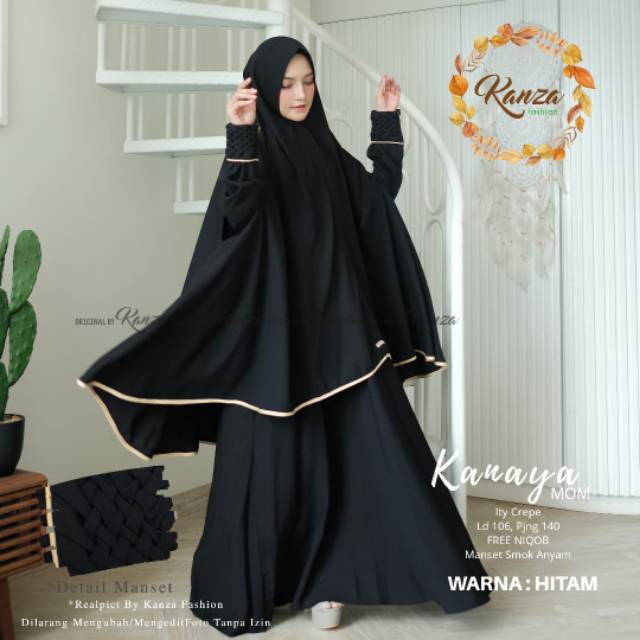 KANAYA SYARI BY KANZA GAMIS SET GAMIS SYARI CADAR