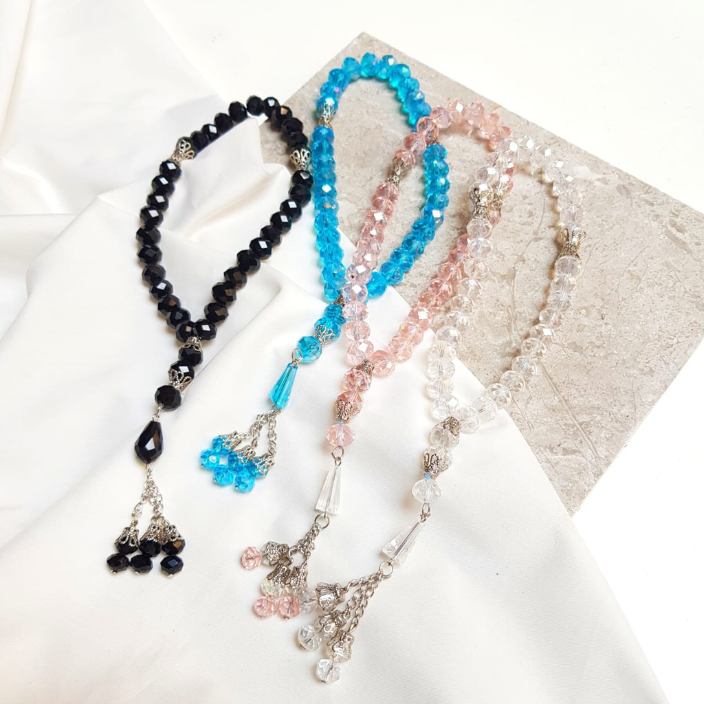 [TK] Tasbih Kristal 33 Premium Cantik Murah Souvenir Tasyakuran TASBEH TAHLILAN AKSESORIS