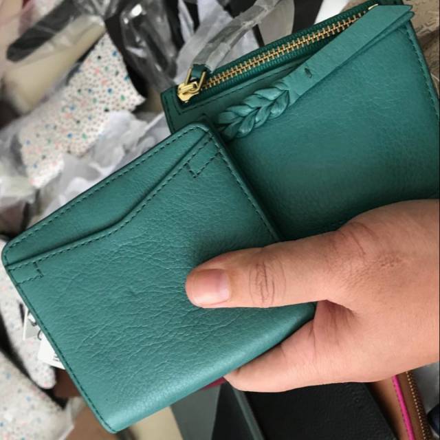 Fossil Caroline Mini Wallet Teal Green