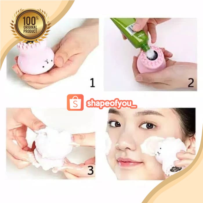 Sikat Pembersih Wajah Gurita Sicone Silikon Brush Cleansing Face Make Up Facial Cleaning