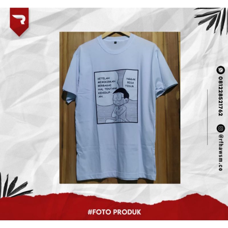 Kaos DISTRO kartu DORAEMON