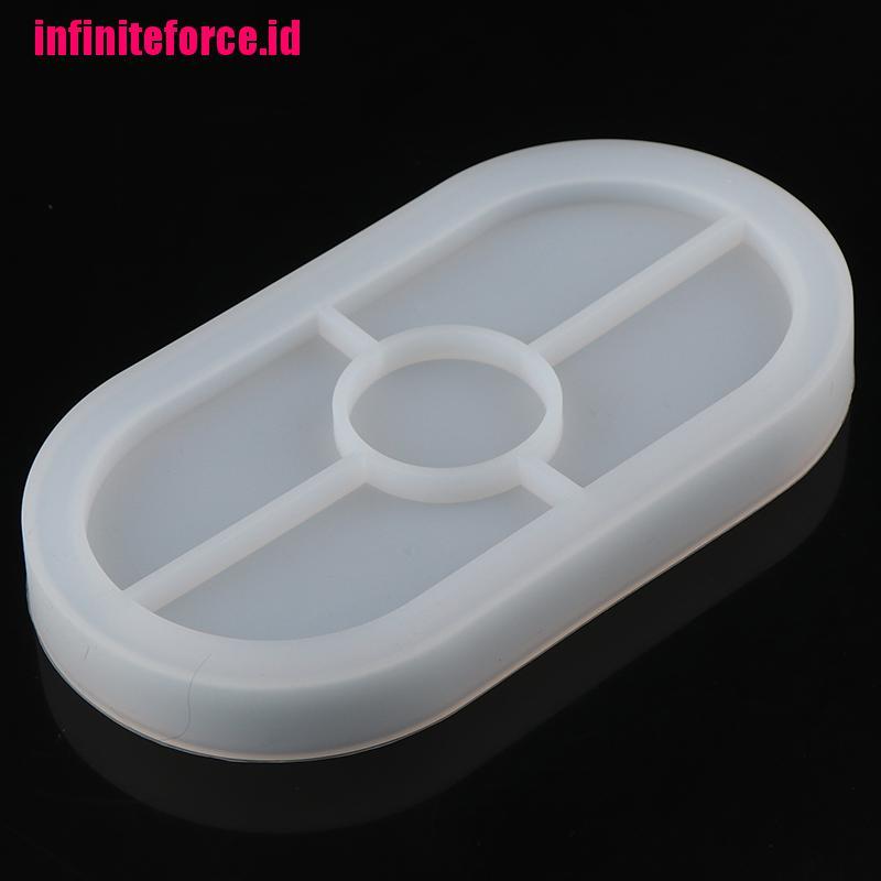 Concrete Oval Mold Ashtray Coaster Square Flexible Silicone Tray Mold Epoxy