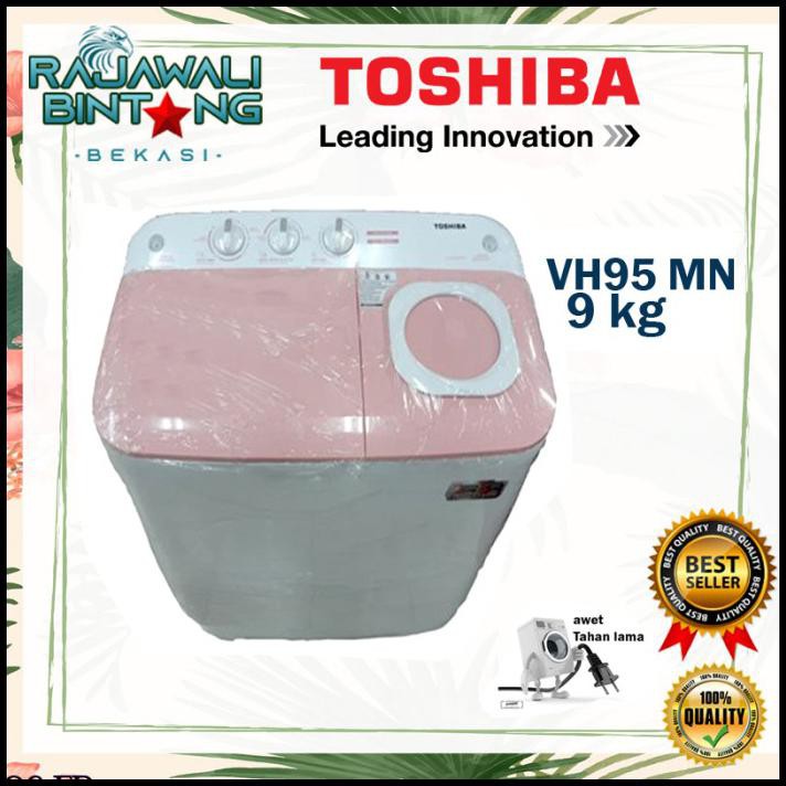Mesin Cuci 2 Tabung Toshiba Vh-H95Mn(Wr) 8,5 Kg
