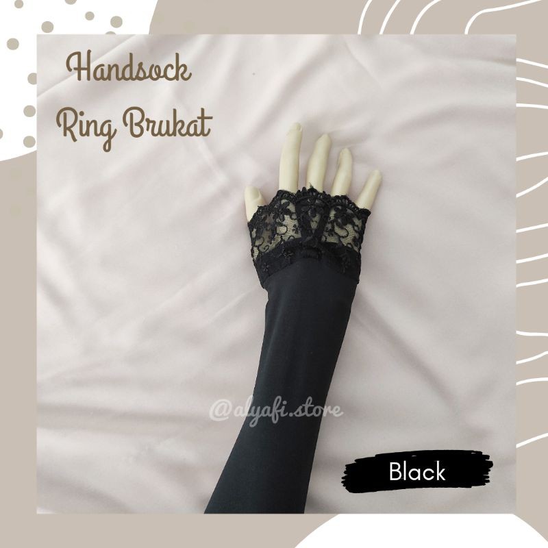 Handsock Manset Ring Renda Brukat