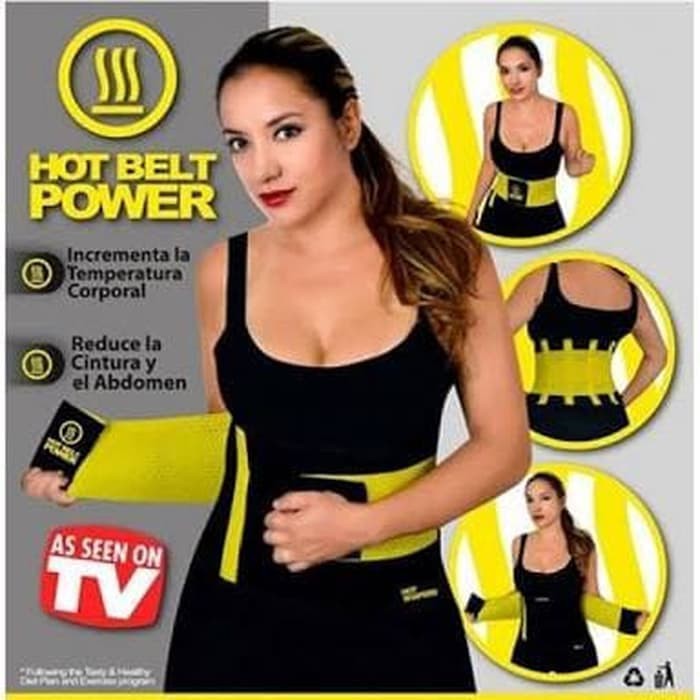 Hot Belt Power / Fitnes Belt / Korset Pembakar Lemak Perut