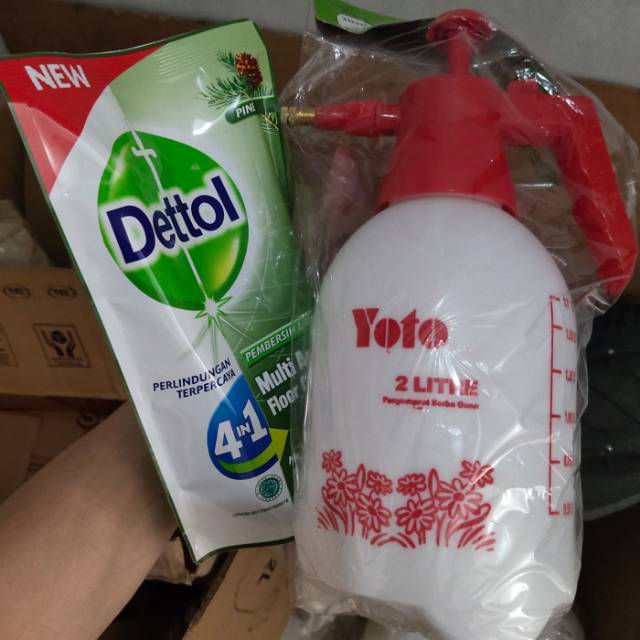 Paket Alat Semprot 2 liter + Dettol Disinfektan 700ml