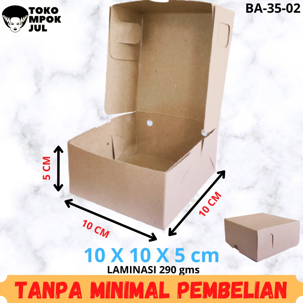 

TANPA MINIMUM - Box Kotak Dus Kardus Tempat Dimsum Somay Siomay Batagor Mie 10x10x5 cm Laminasi