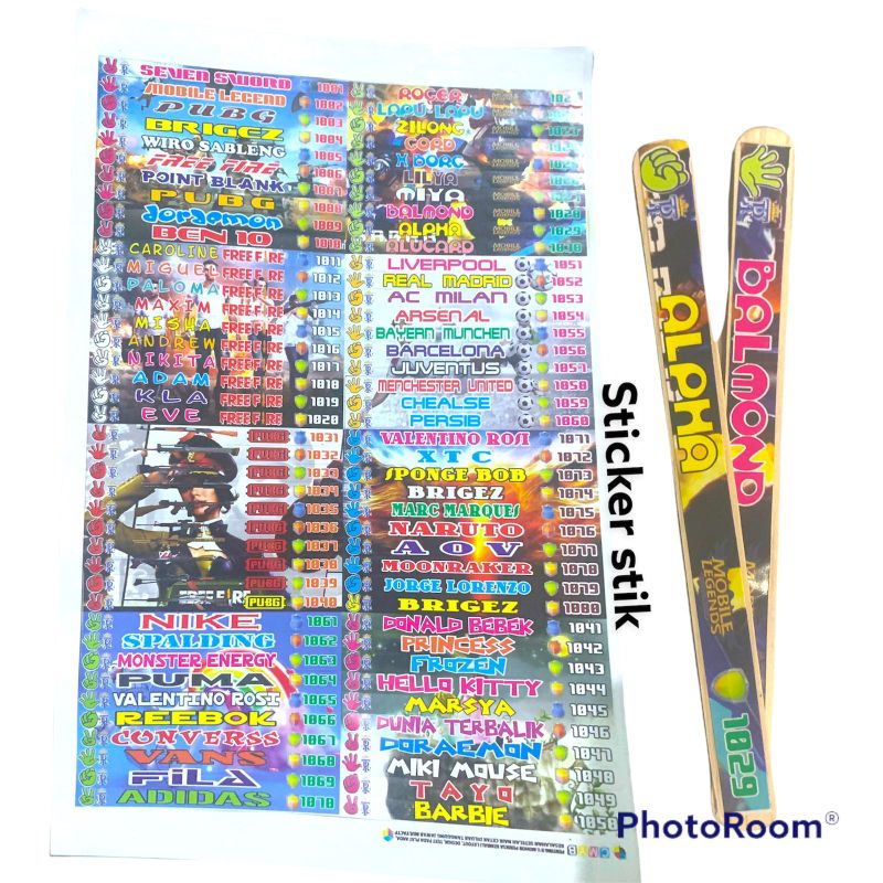 stik sablon adu gebrak 144 pcs / stik eskrim adu / stik ice cream