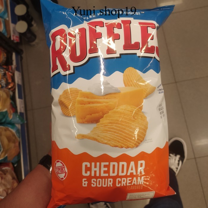 

ruffles cheddar sour cream - snack import made in usa