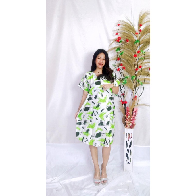 Daster Payung Busui Bali-BSI - GLOW HIJAU