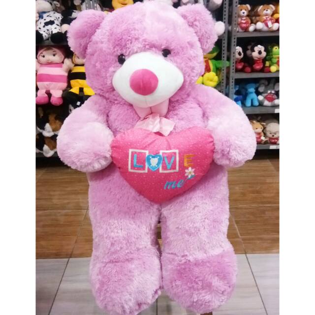 Jumbo Boneka beruang teddy bear jumbo/boneka  beruang pink/ boneka beruang love jumbo/bandung