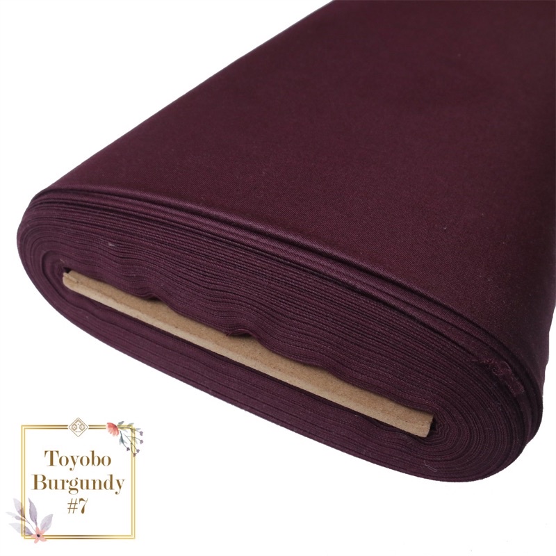 [PROMO!!] KAIN KATUN TOYOBO EXCLUSIVE ROYALMIX PREMIUM ORIGINAL PER-0.5M TERMURAH TOYOBO FODU FD ORI-Burgundy