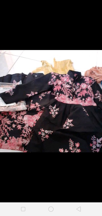 [batikcople.id]batik Couple Keluarga Sania Ruffle Ori Ndoro Jowi Dnt Motif Termurah Di Shopee