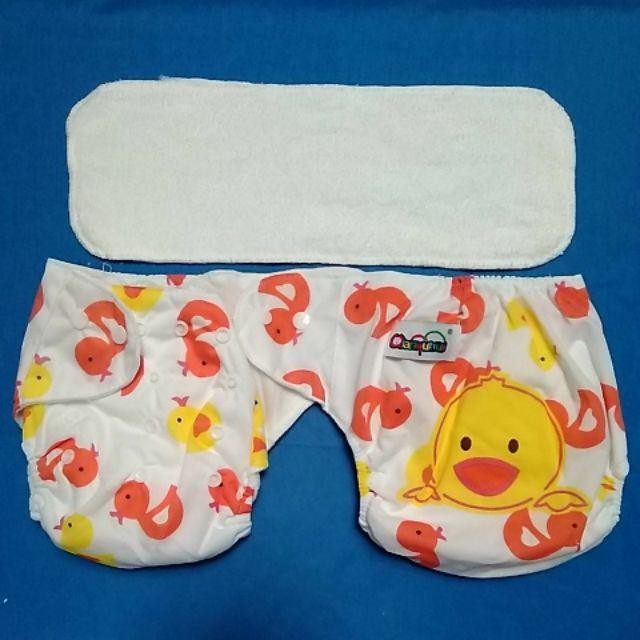 CLODI Cloth PREMIUM Diaper POLOS &amp; MOTIF Free Size Reliable Celana Model Motif cloudy RGM-10150
