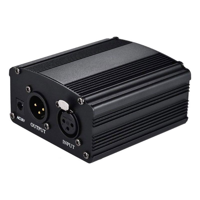 TaffSTUDIO Phantom Power Dengan Kabel XLR Male To Female RU-P48V - Hitamp