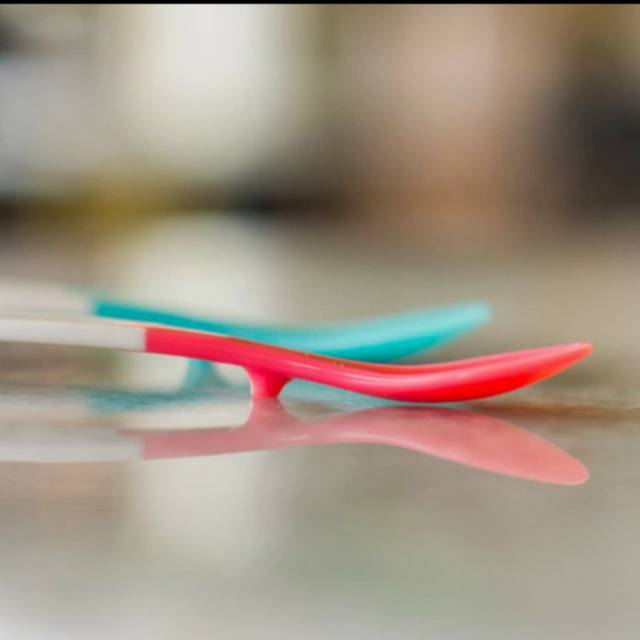 LITTLE BABY Heat Sensing  Spoon 2pcs Sendok Makan Bayi Thermal Sensor