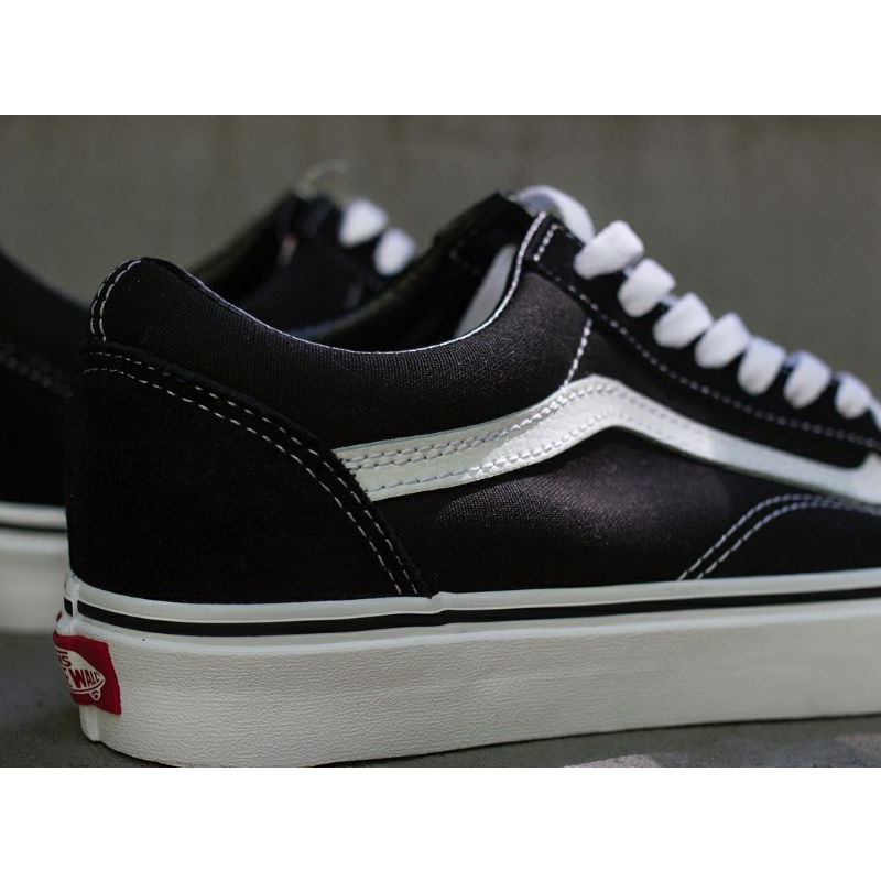 Sepatu Vans Original 100% Oldskool Classic Black White Pria Wanita Waffle EVB DT Bergaransi