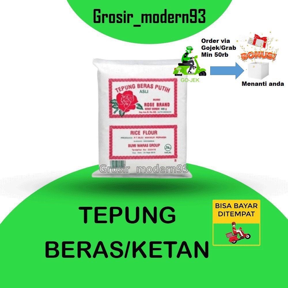 

TEPUNG BERAS / TEPUNG KETAN ROSEBRAND 500gram
