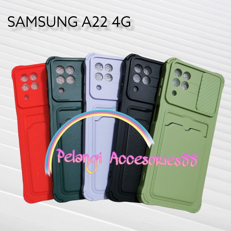 CASE SAMSUNG A22 4G / M32 4G / M22 4G CASE SOFTCASE SLEDING WARNA WARNI