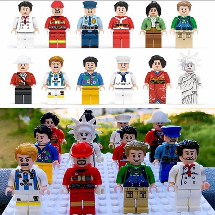 [Hobi] Lego Minifigure Mini Figure Bootleg Orang Suvenir Mainan Murah 4As0400