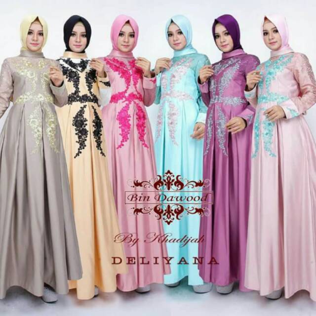 Gaun Deliyana Original Bin Dawood by Khadijah Moslem Wear