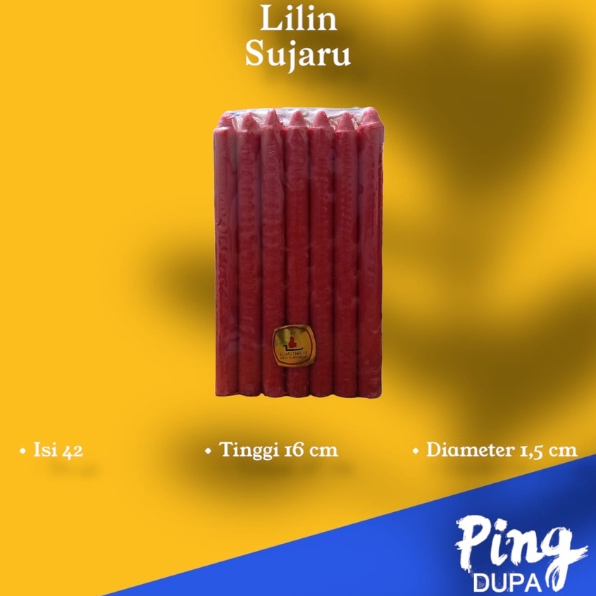 Lilin Sujaru Isi 42 Batang Merah