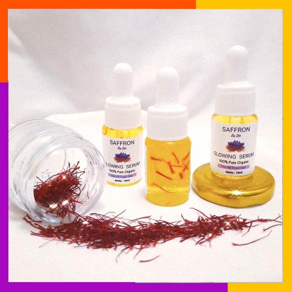 serum saffron glowing whitening serum pemutih badan serum colagen mencerahkan wajah