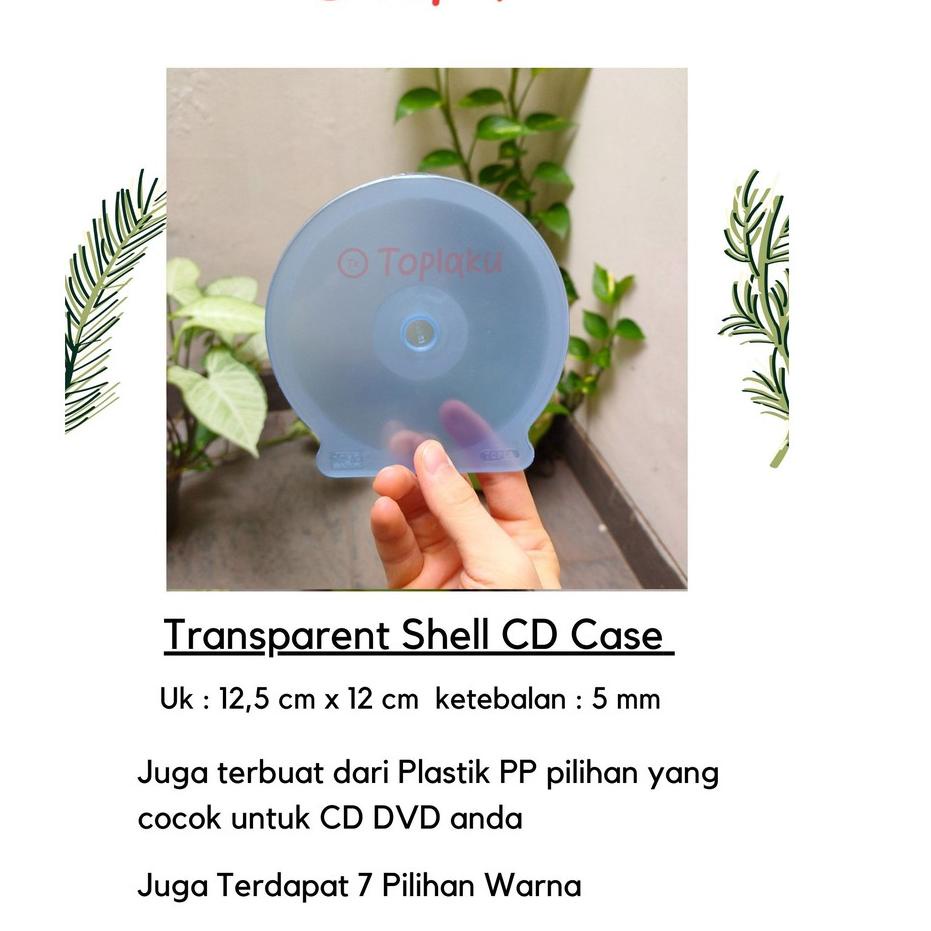 TOPLA Tempat CD DVD 50 Pieces Transparan Bening Tempat Kaset Case CD DVD Mika Kotak TANPA COVER
